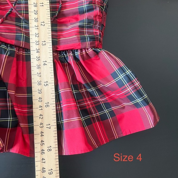 Antonio Melani Elvira Plaid Tie Square Neck Long Puffed Sleeve - Picture 12 of 12